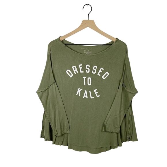Greyson threads olive green scoop neck graphic shirt - Picture 1 of 5